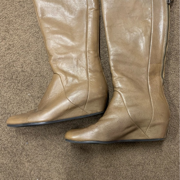 Crown Vintage taupe leather boots sz 8 - Picture 8 of 8